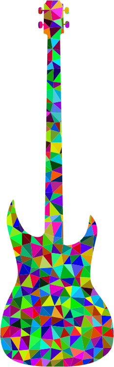 Prismatic Low Poly Guitar