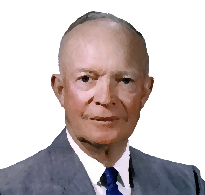 Dwight D. Eisenhower (oil painting effect)