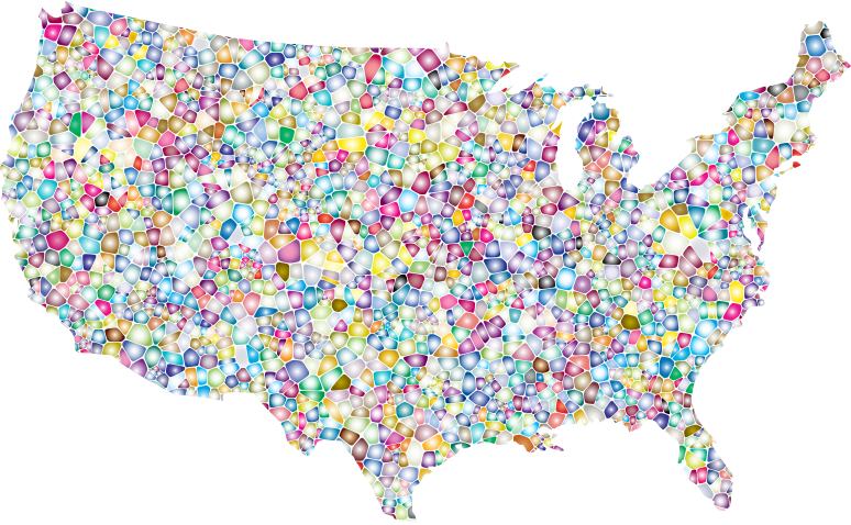 Sweet Tiled United States Map