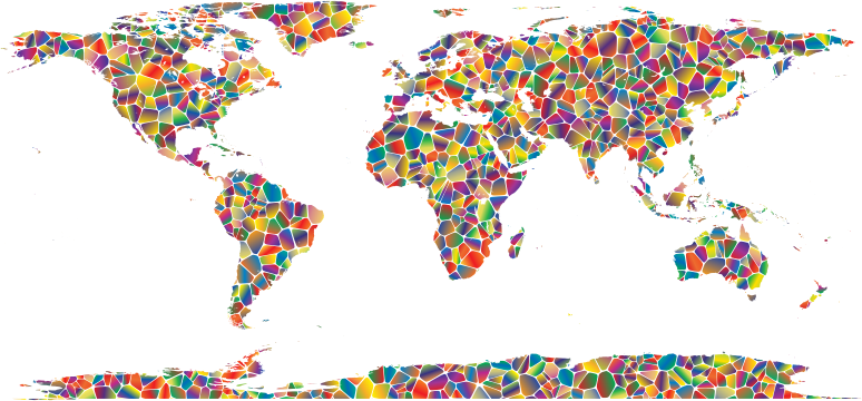 Polyprismatic Tiled World Map