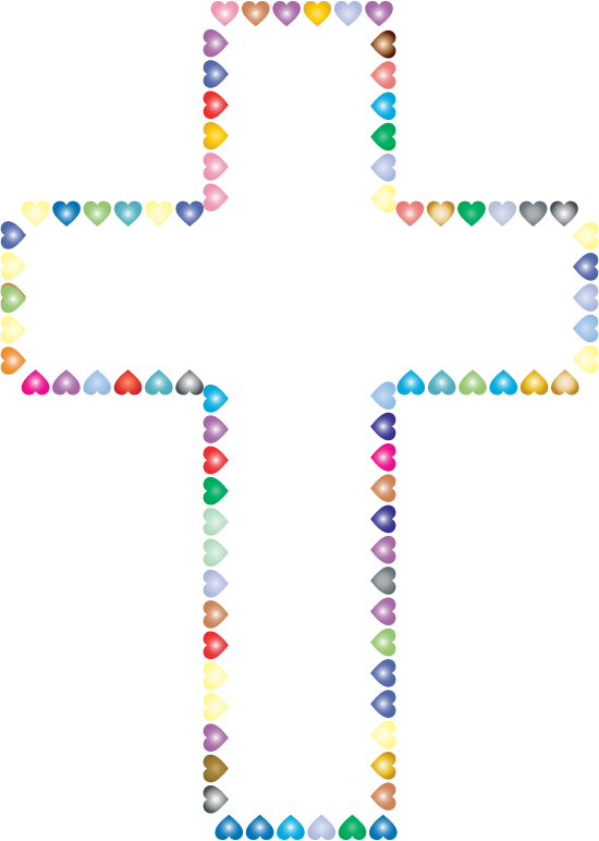 Prismatic Hearts Cross. 2