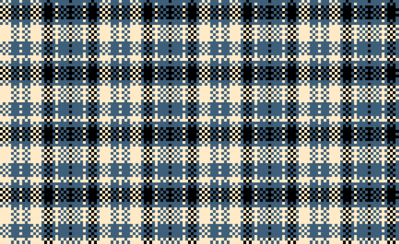 Woven Plaid Blue