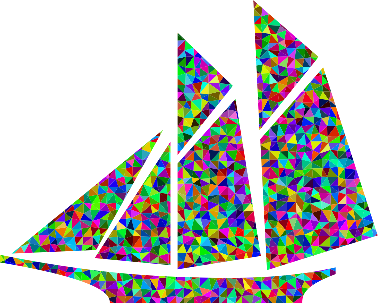 Prismatic Low Poly Sailboat