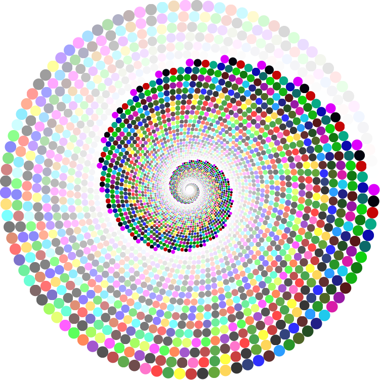 Colorful Swirling Circles Vortex