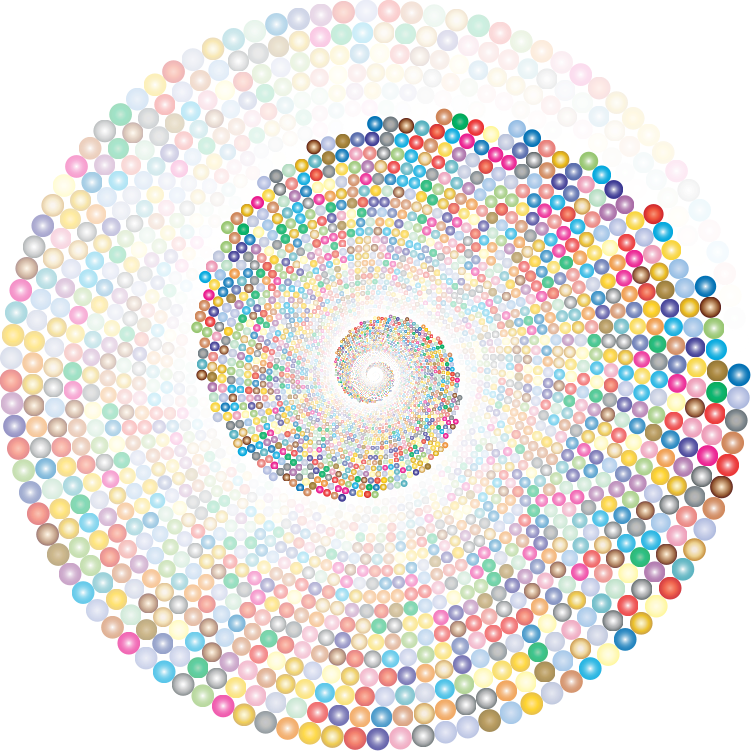 Colorful Swirling Circles Vortex 3