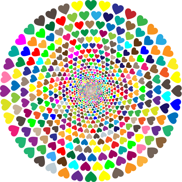 Colorful Hearts Vortex 2