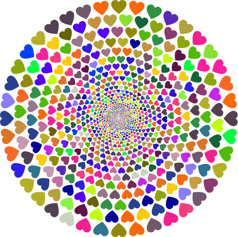 Colorful Hearts Vortex 3