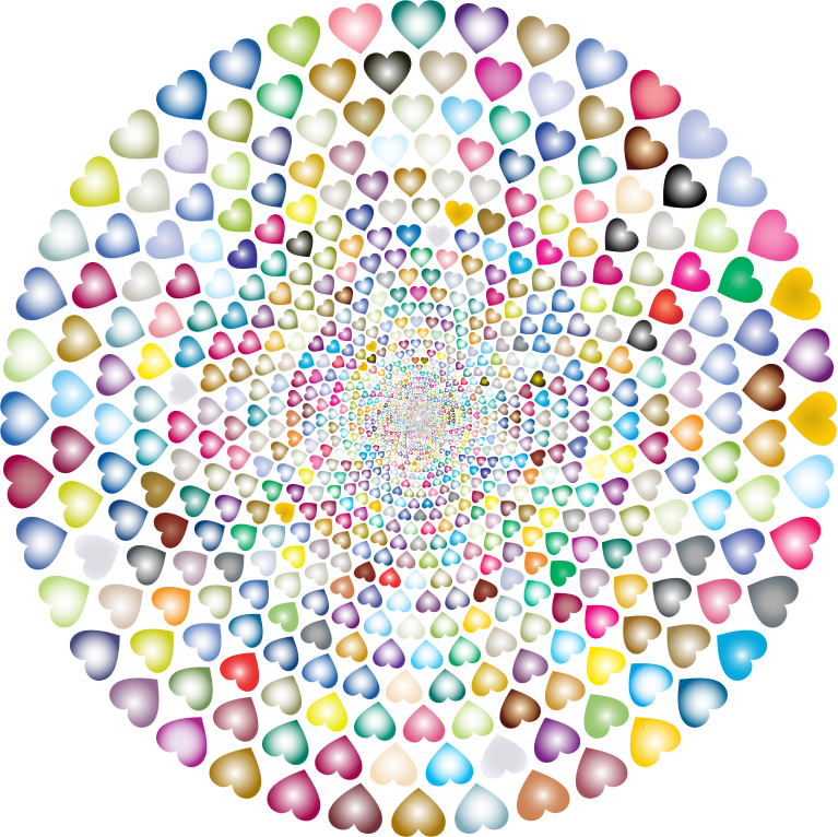 Colorful Hearts Vortex 5