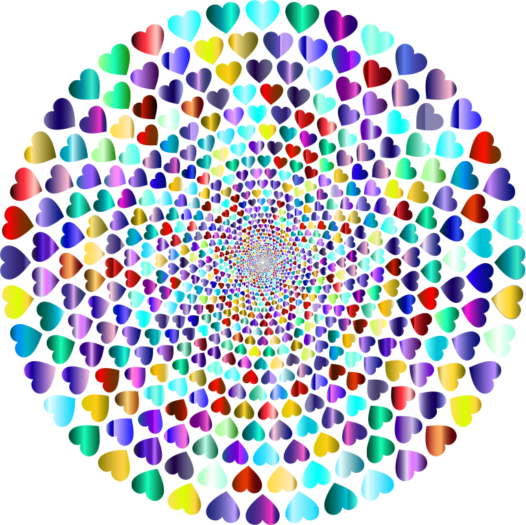 Colorful Hearts Vortex 13