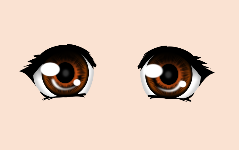 Olhos estilo manga