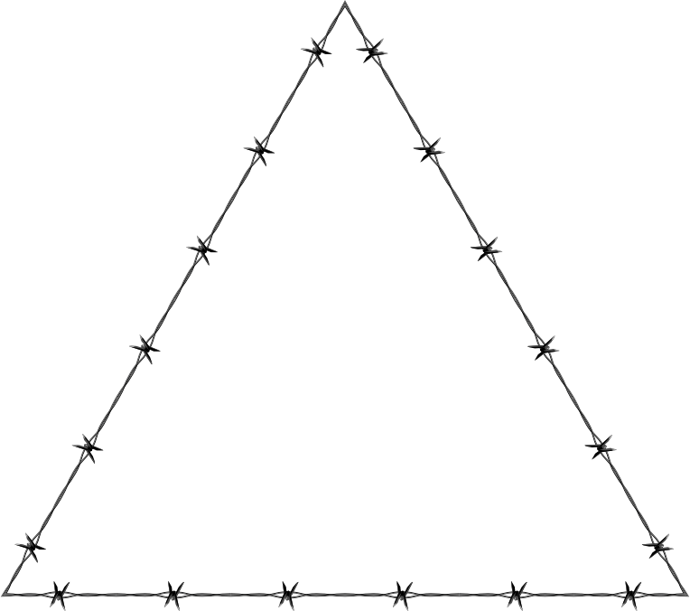 Barbed Wire Triangle Frame Border