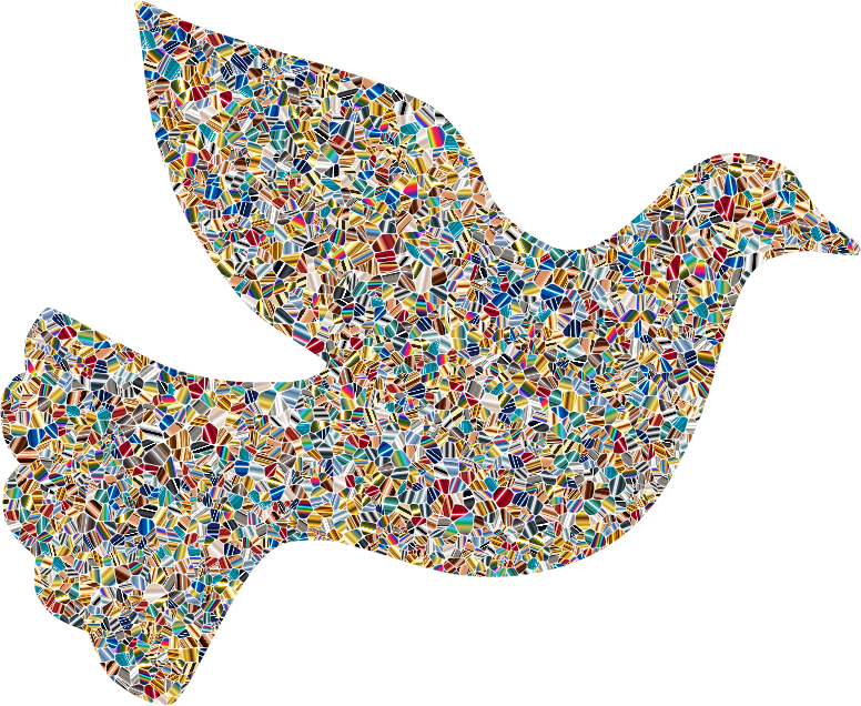 Psychedelic Tiled Peace Dove