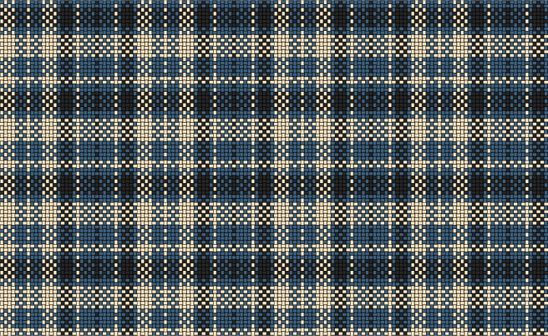 Woven Plaid Cloth Blue