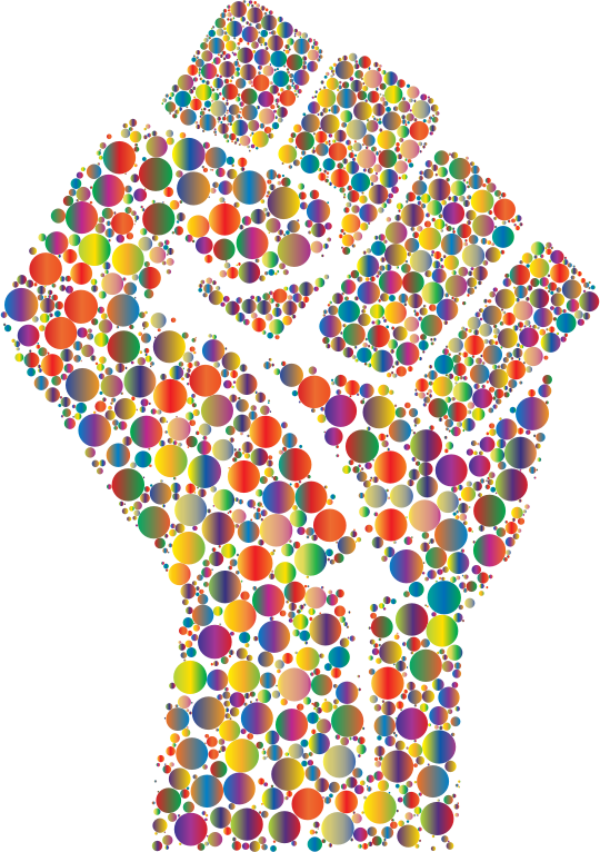 Colorful Fist Circles 6