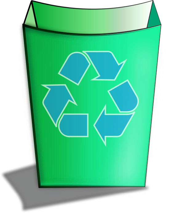 Green Recycle Bin