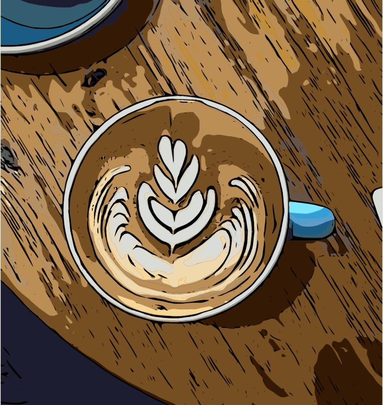 Coffee latte is an art