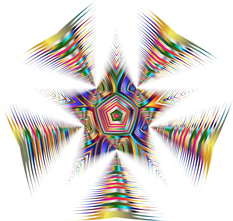 Prismatic Star Line Art 2 No Background