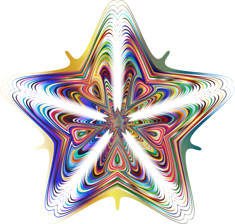 Prismatic Star Line Art 5 No Background