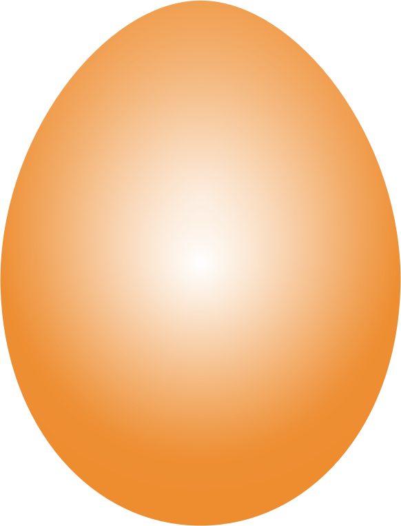 Orange Easter Egg