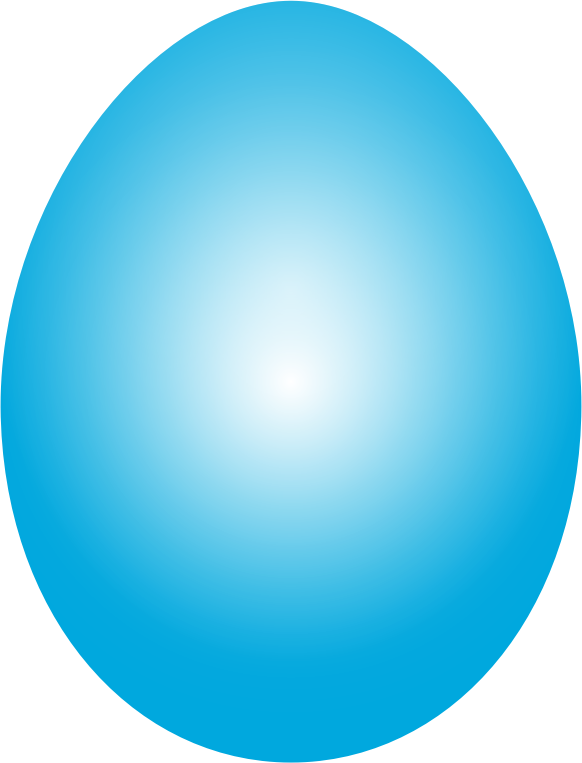 Cyan Easter Egg