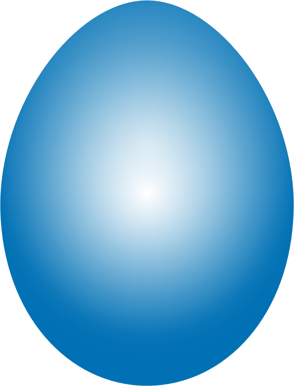 Blue Easter Egg