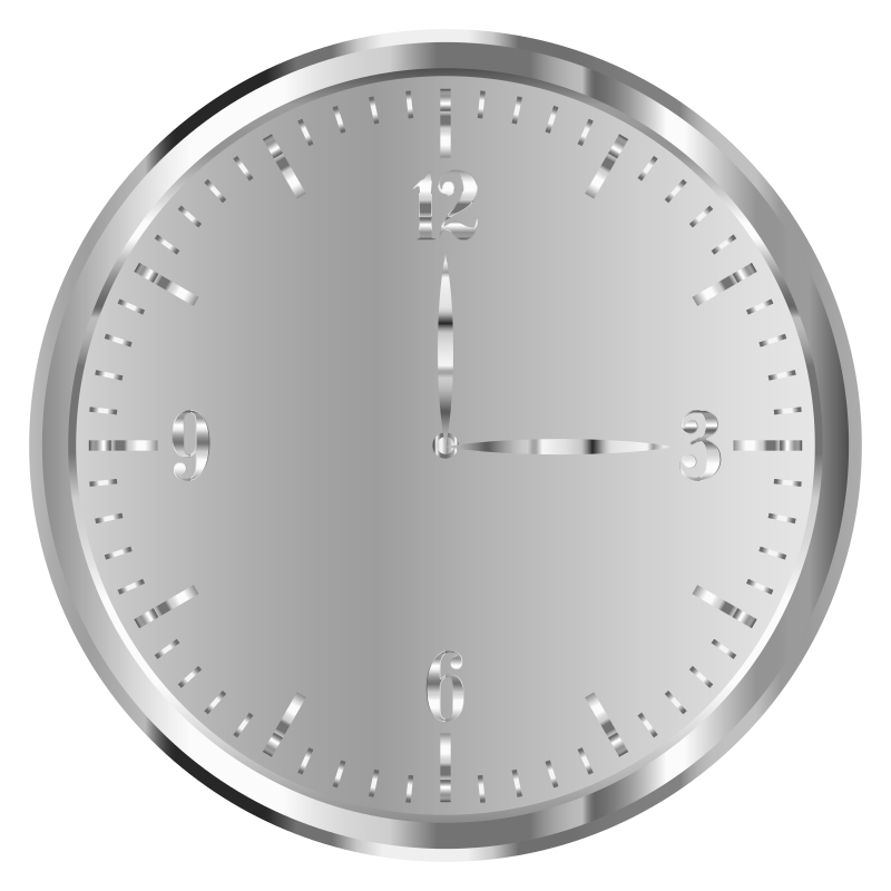 Stainless Steel Clock