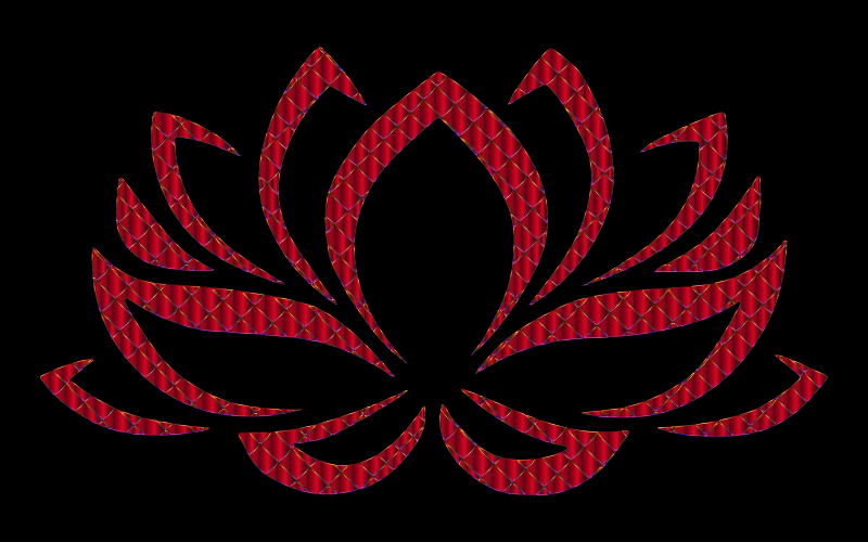 Vermillion Lotus Flower 2