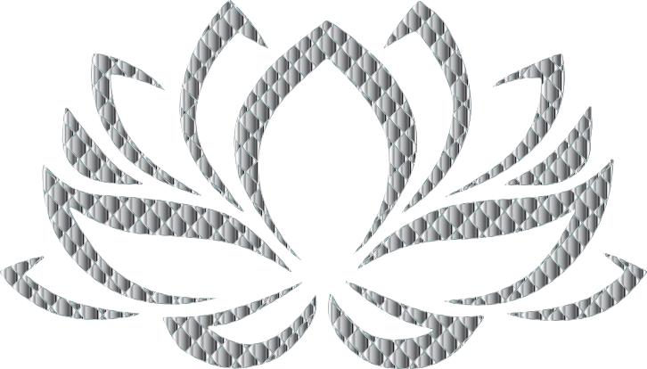 Chrome Lotus Flower No Background