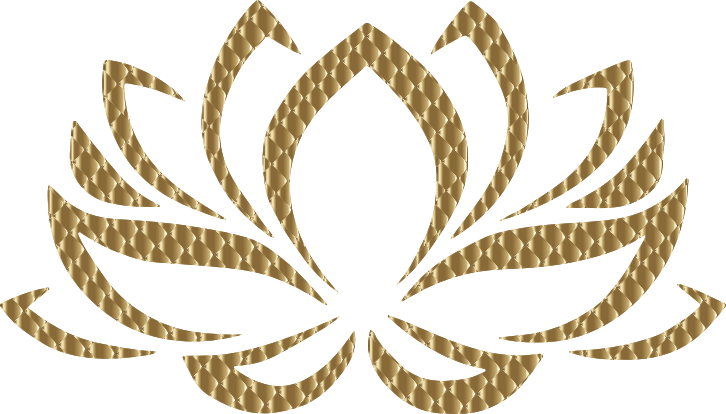 Golden Lotus Flower 4 Variation 2 No Background