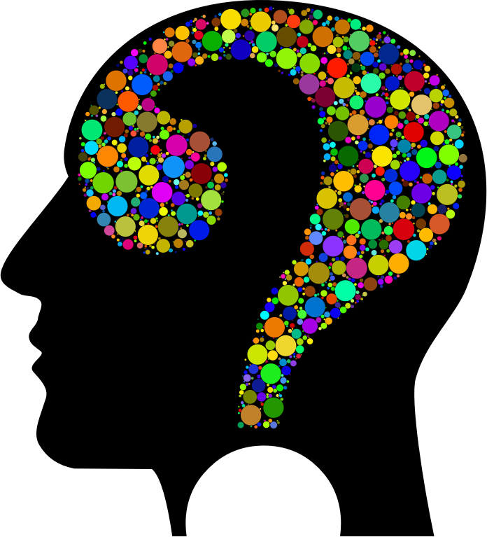 Colorful Question Head Circles 2