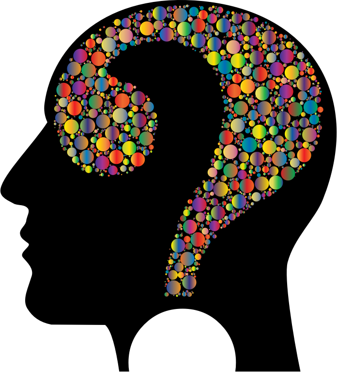 Colorful Question Head Circles 5