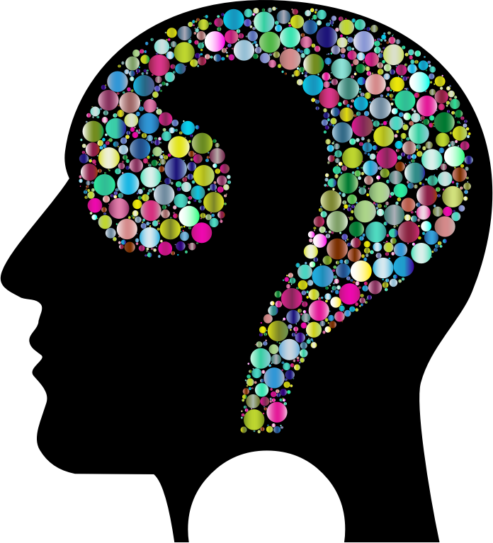 Colorful Question Head Circles 6