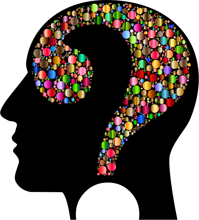 Colorful Question Head Circles 7