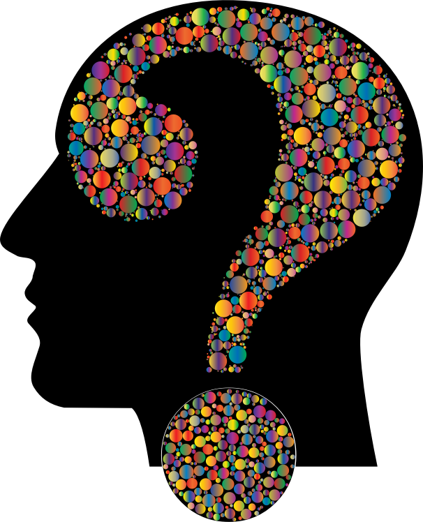 Colorful Question Head Circles 11