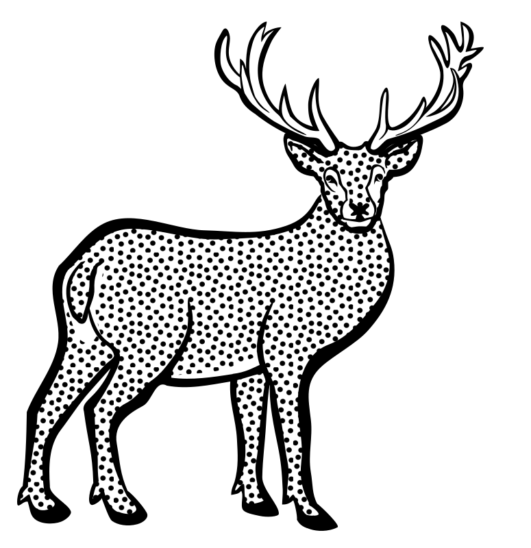 deer - lineart