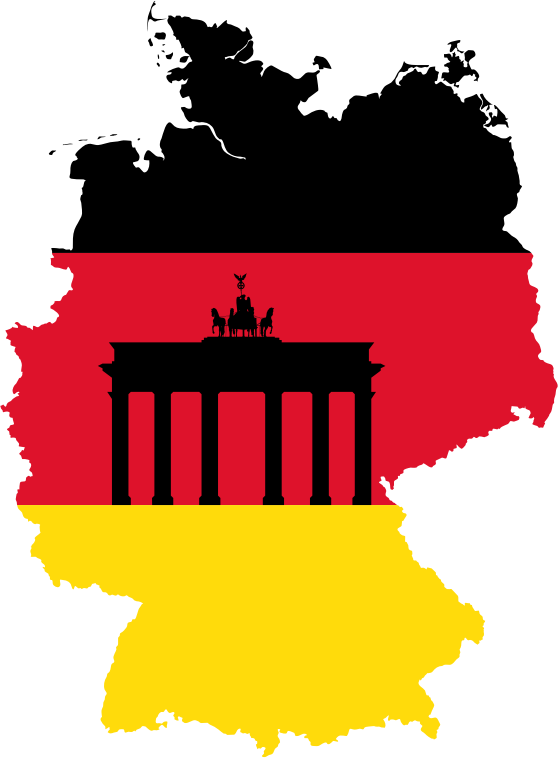 Germany Map Flag 2