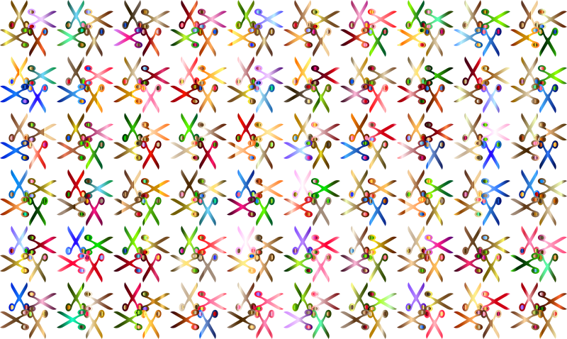 Scissors Pattern No Background