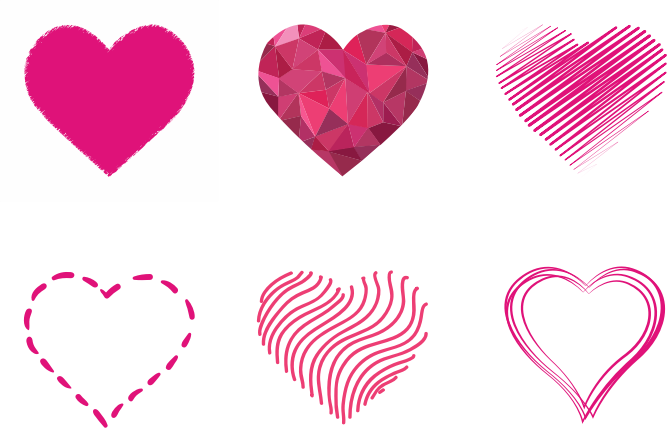 Various Hearts Set