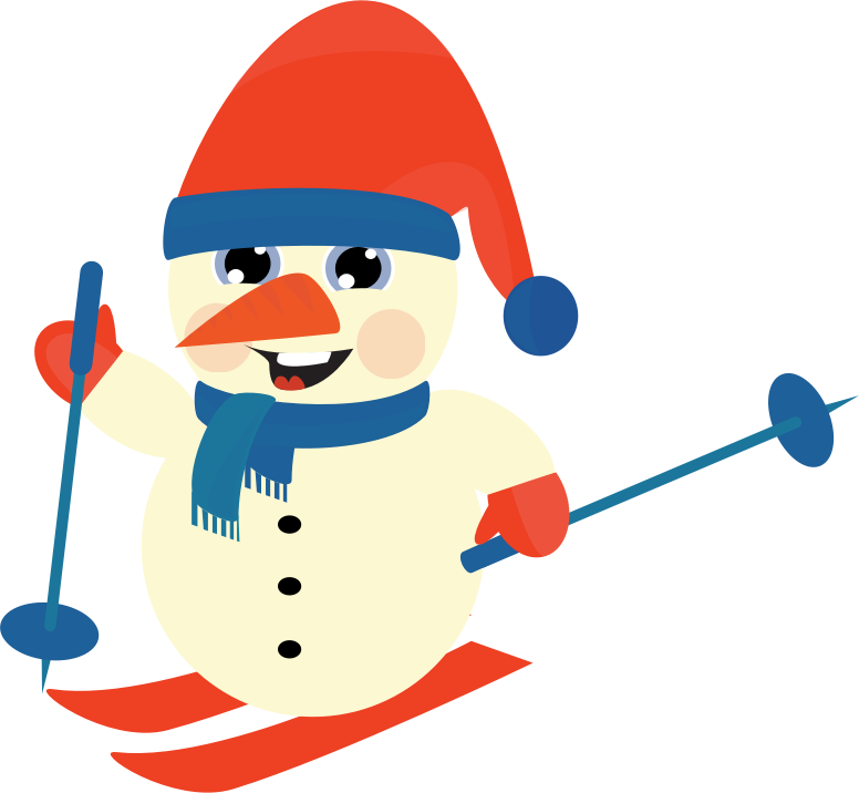 Skiing Snow Man