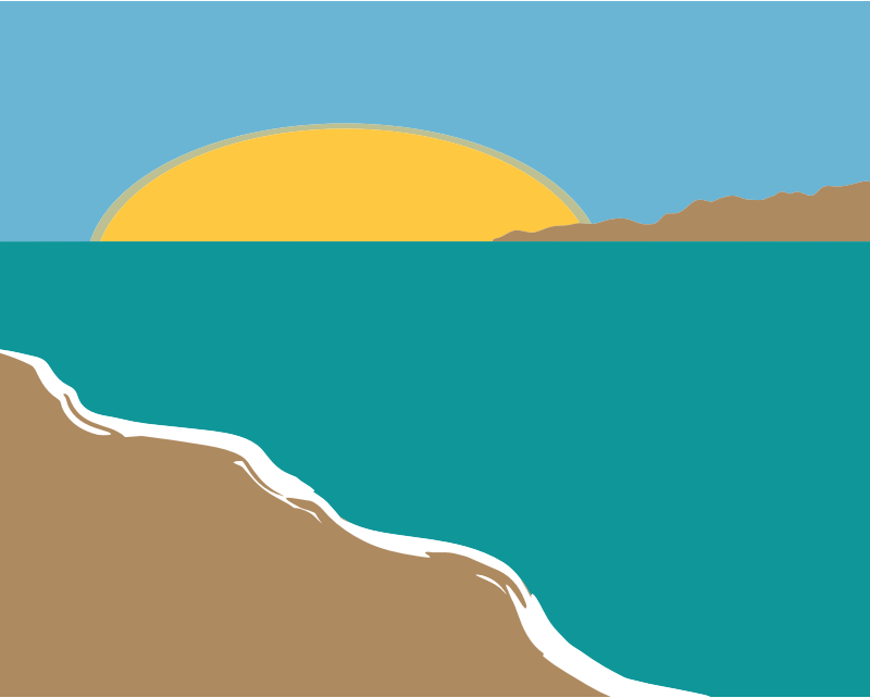 Simple Beach Landscape