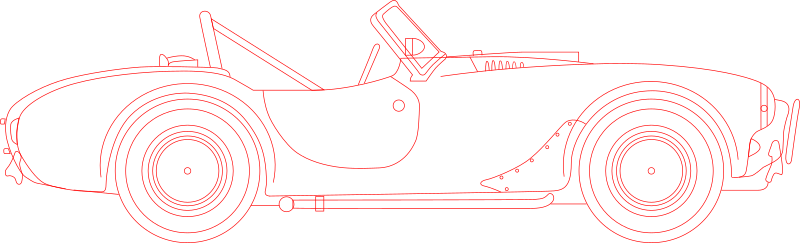 Shelby Cobra blueprint