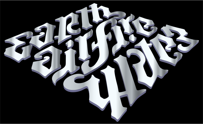 Earth Air Fire Water Ambigram 3