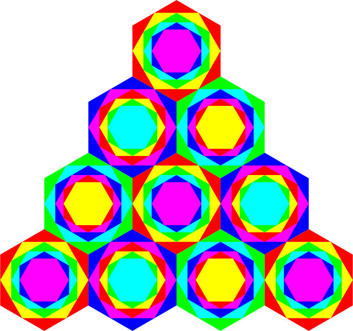 Triangle of Hexagons