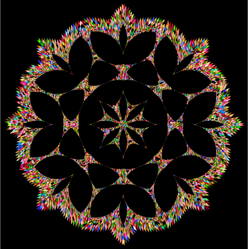 Jagged Chromatic Snowflake