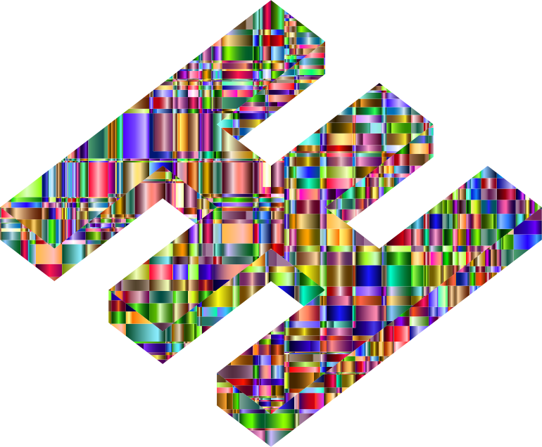 Checkered Chromatic 3D Fabricatorz Logo
