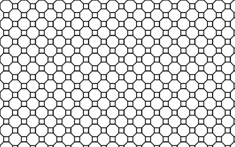 Seamless Geometric Line Art Pattern