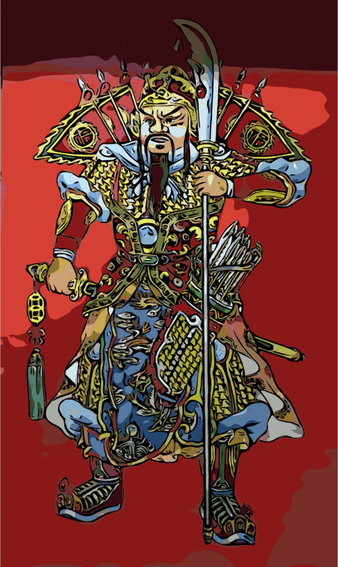 Chinese buddhist warrior