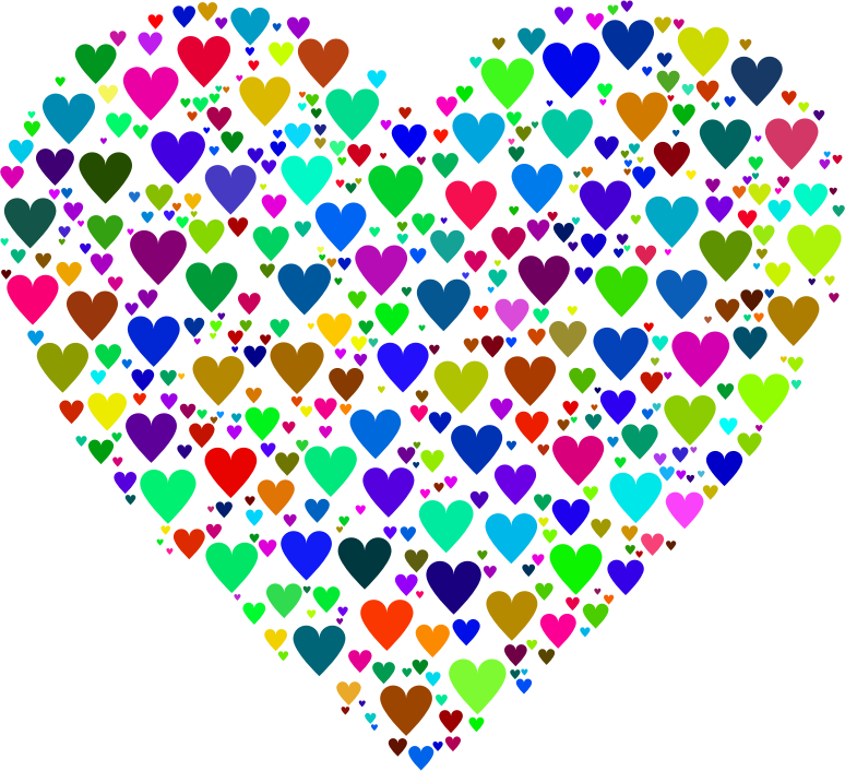 Colorful Heart Fractal 