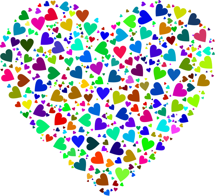 Chaotic Colorful Heart Fractal