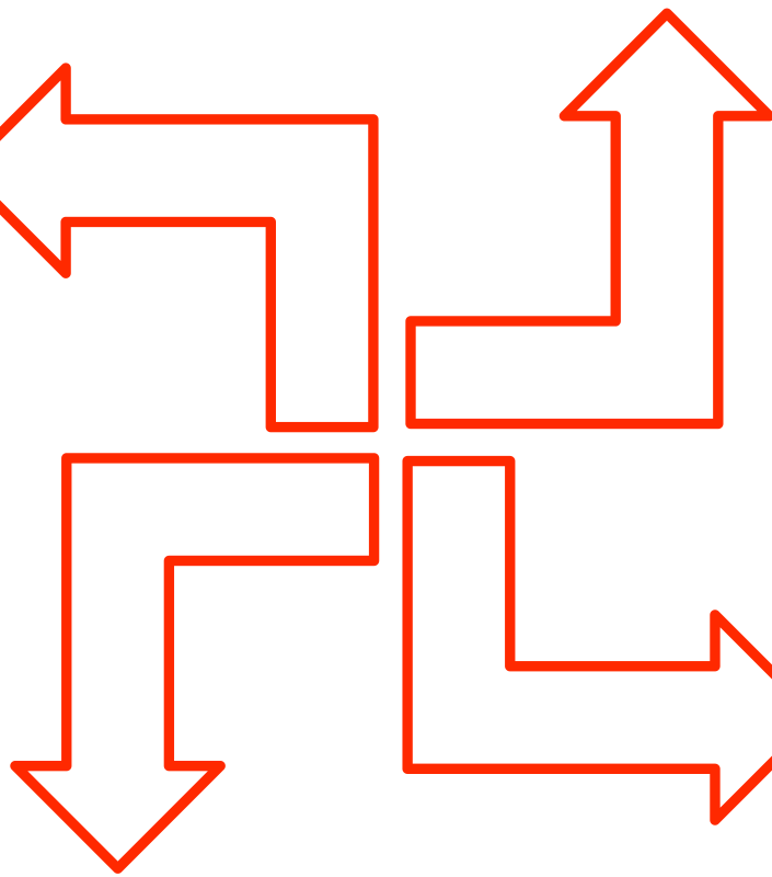 L-shaped arrow set 2